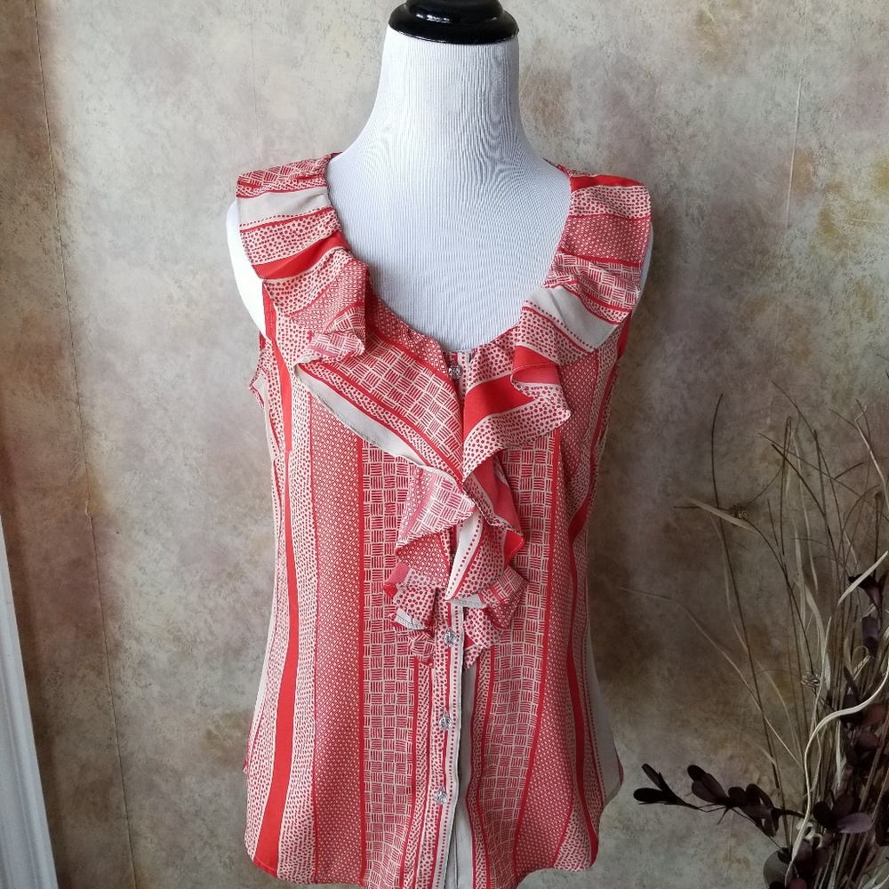 3 for $15 Banana Republic Coral Sleeveless Blouse